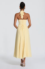 Hayden Midi Dress - Lemon