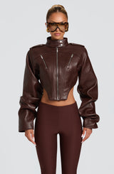 Malucia Jacket - Plum Brown