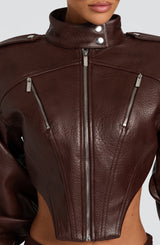 Malucia Jacket - Plum Brown