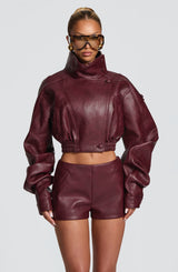 Bailey Jacket - Cherry Lacquer