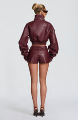 Steph Shorts - Cherry Lacquer