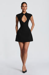 Sakura Mini Dress - Black
