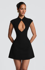 Sakura Mini Dress - Black