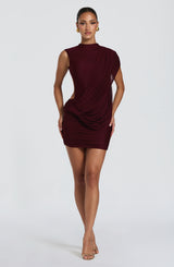 Mireya Mini Dress - Cherry Lacquer