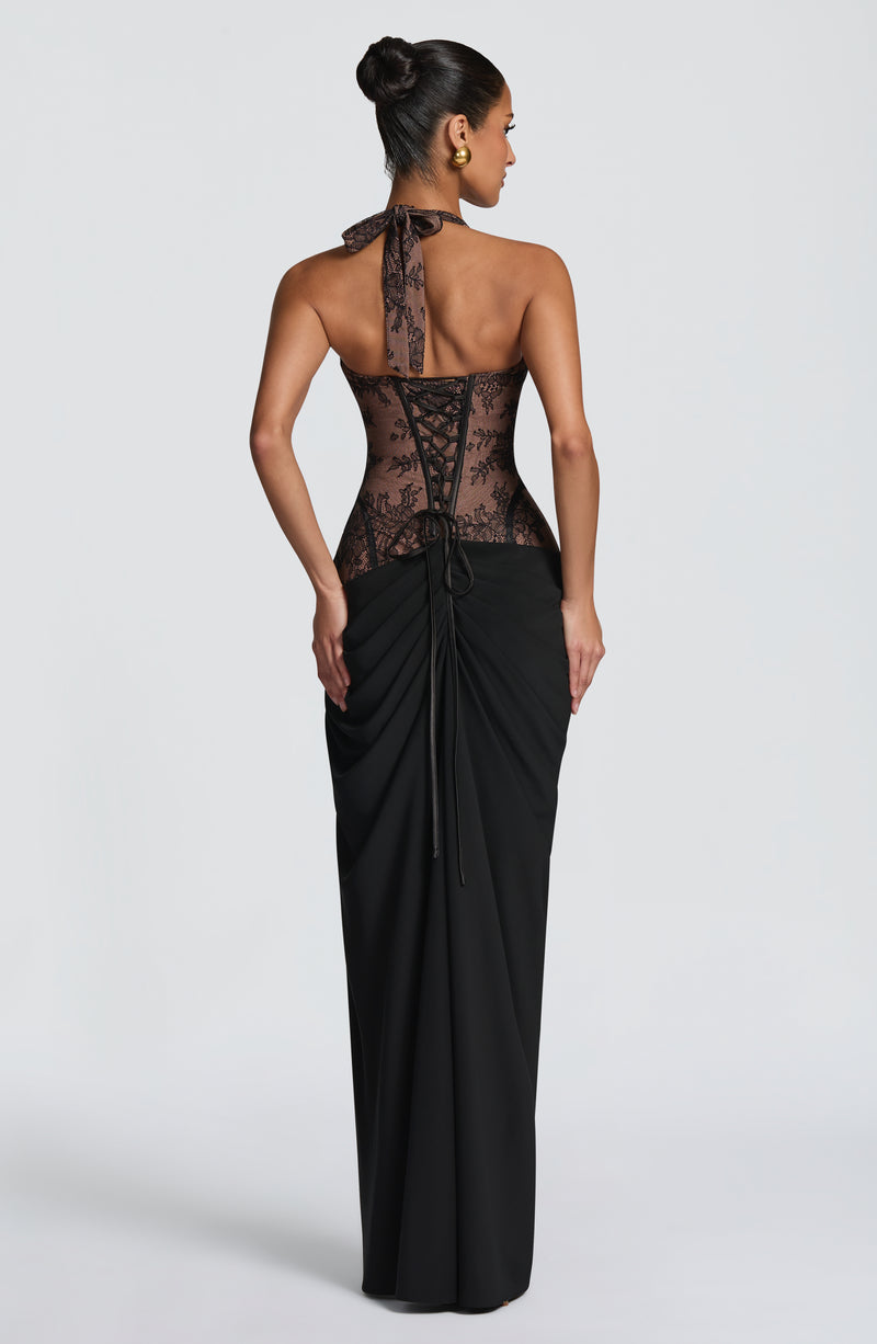 Bonita Maxi Dress – Black – Babyboo Fashion - Gallery Image 1