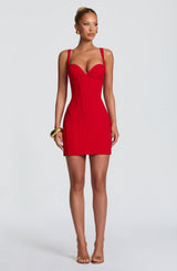 Pareesa Mini Dress - Red