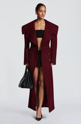 Calypso Coat - Burgundy