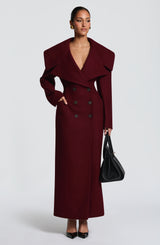 Calypso Coat - Burgundy