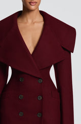 Calypso Coat - Burgundy