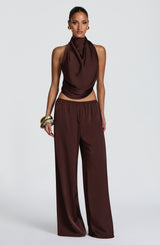 Hazel Top - Plum Brown
