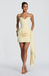 Avelina Mini Dress - Lemon