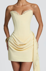 Avelina Mini Dress - Lemon
