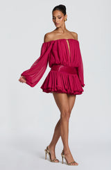 Deja Playsuit - Raspberry