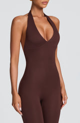Tamika Jumpsuit - Plum Brown
