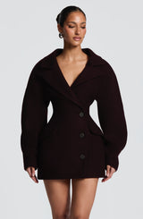 Dylan Blazer Dress - Plum