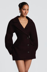 Dylan Blazer Dress - Plum