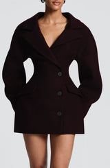 Dylan Blazer Dress - Plum