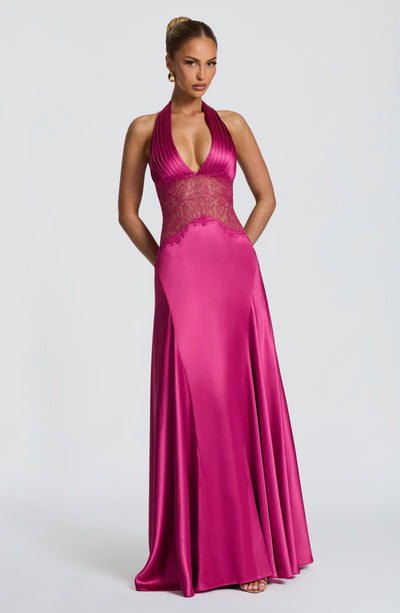 Shop the Virella Maxi Dress - Fuchsia | Babyboo Fashion