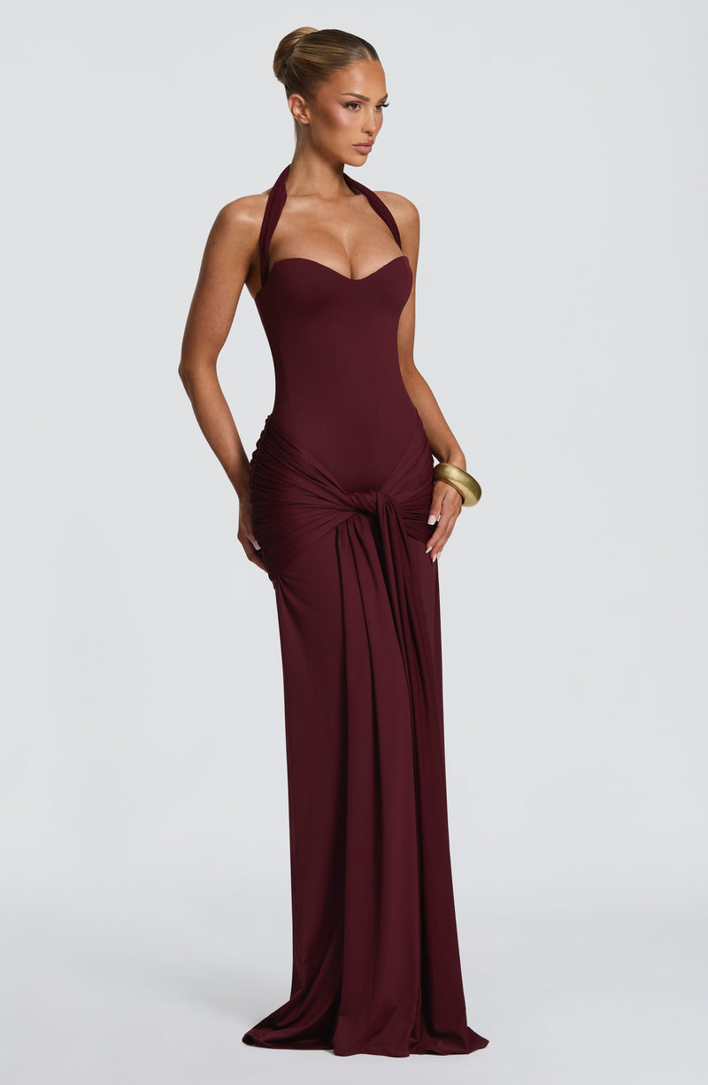 Cherry Maxi Dress - Gia Maxi Dress - Babyboo Fashion