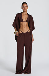Soleil Pants - Plum Brown
