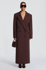 Michelle Coat - Plum Brown