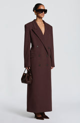 Michelle Coat - Plum Brown