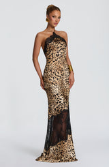 Agnetha Maxi Dress - Leopard Print