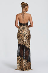 Agnetha Maxi Dress - Leopard Print