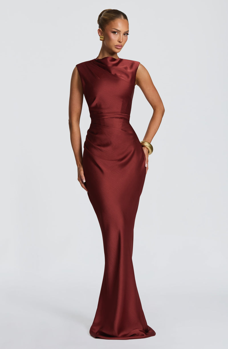 Avielle Maxi Dress - Deep Rust | Babyboo Fashion Avielle Maxi Dress - Deep Rust | Babyboo Fashion
