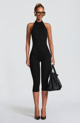 Oden Capri Jumpsuit - Black