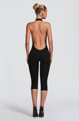 Oden Capri Jumpsuit - Black