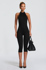 Oden Capri Jumpsuit - Black