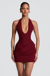 Adaline Mini Dress - Burgundy