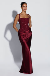 Alexandria Maxi Dress - Burgundy