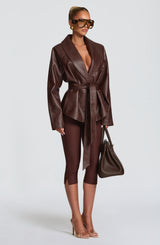 Nevada Jacket - Plum Brown