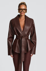Nevada Jacket - Plum Brown