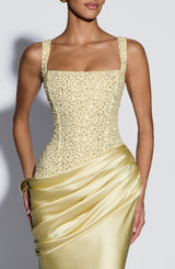 Alexandria Maxi Dress - Lemon