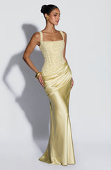 Alexandria Maxi Dress - Lemon