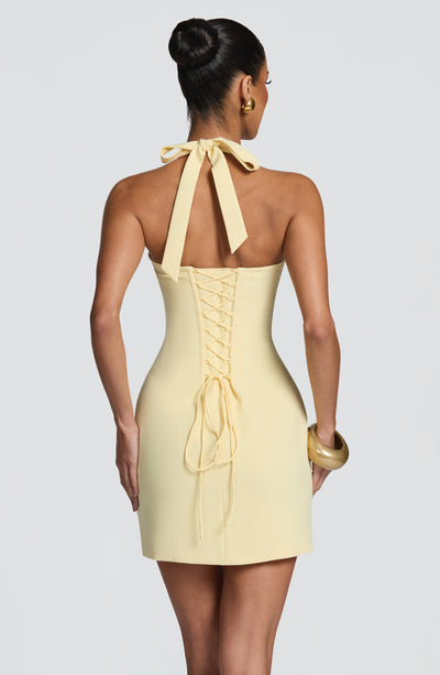 Shop the Cassia Mini Dress - Lemon | Babyboo Fashion
