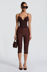 Janie Bodysuit - Plum Brown