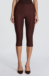Velma Capri Pants - Plum Brown