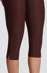 Velma Capri Pants - Plum Brown