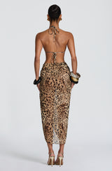Suki Triangle Bikini Top - Leopard Print