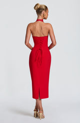 Fiorenza Midi Dress - Red