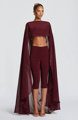 Velma Capri Pants - Cherry Lacquer