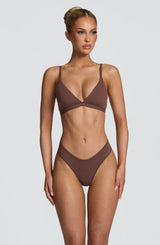 SoftForm Triangle Bralette - Chocolate