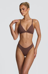 SoftForm Triangle Bralette - Chocolate