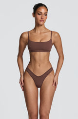 SoftForm Scoop Bralette - Chocolate