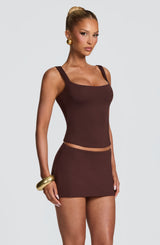 Bea Top - Plum Brown