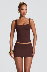 Maya Skort - Plum Brown